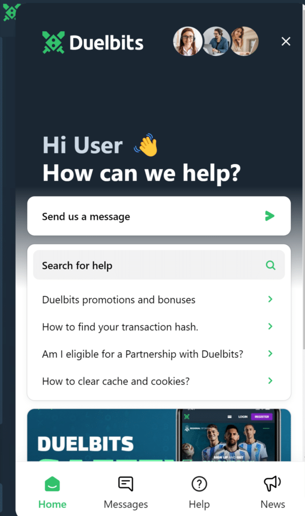 live chat duelbits | bonuscrypto.com