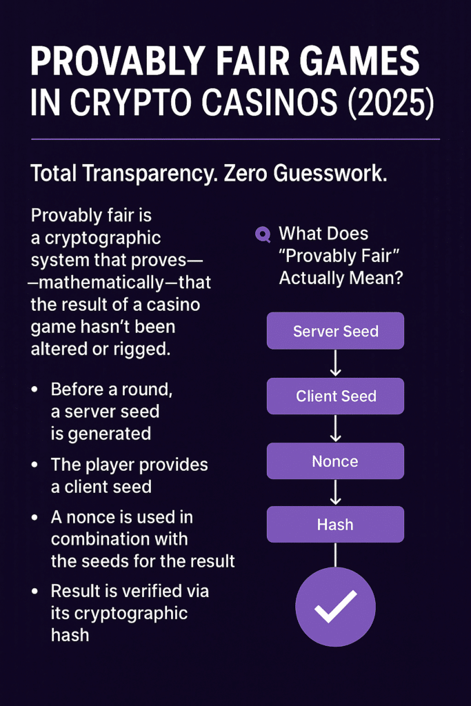 provably fair games at crypto casinos | bonuscrypto.com