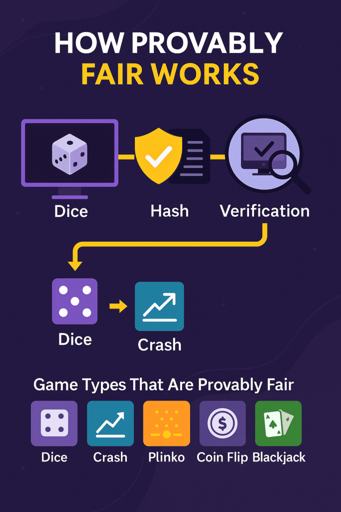 how provavnly fair games work at crypto casinos | bonuscrypto.com